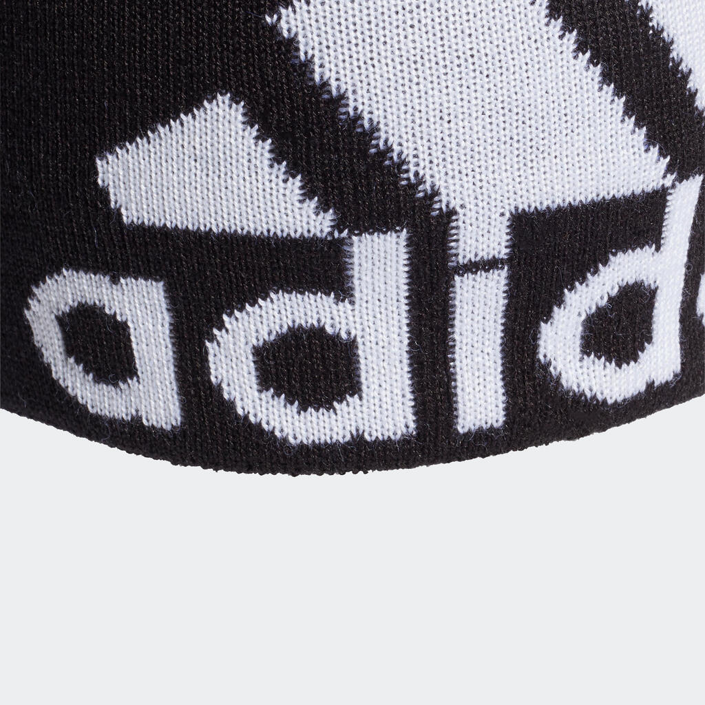 Mütze Adidas grosses Logo Kinder schwarz/weiss