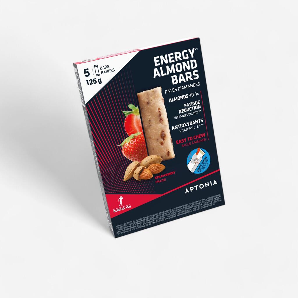 Mandeļu batoniņš, 5x25 g, ar zemeņu garšu