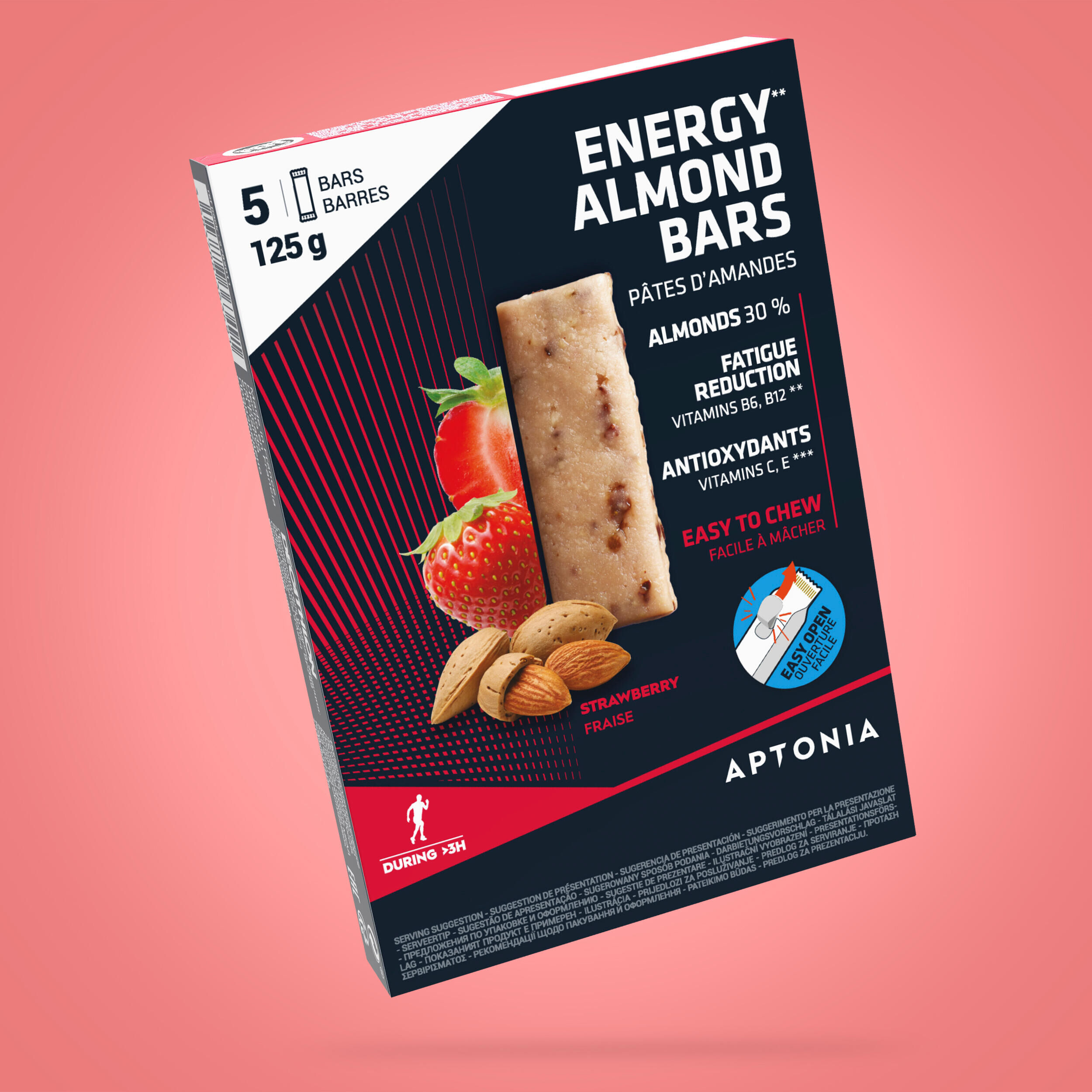 DECATHLON ENERGY BAR STRAWBERRY 5X25G