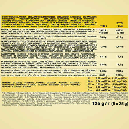 Migdolų ir bananų energiniai batonėliai, 5 x 25 g