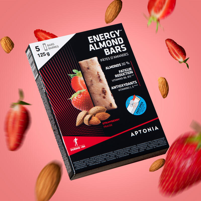 BARRITA ENERGÉTICA PASTA DE ALMENDRAS FRESA 5X25 G