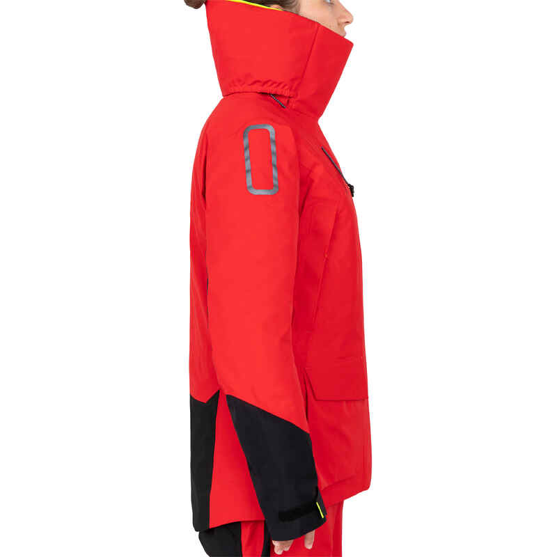 Women’s Sailing Jacket Offshore 900 Red Decathlon