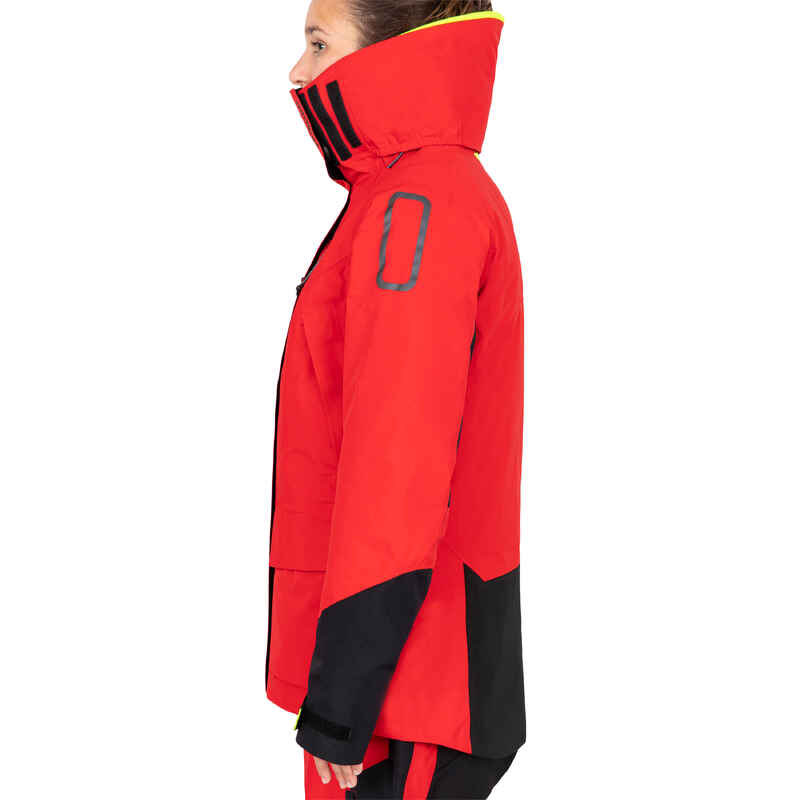 Women’s Sailing Jacket Offshore 900 Red Decathlon
