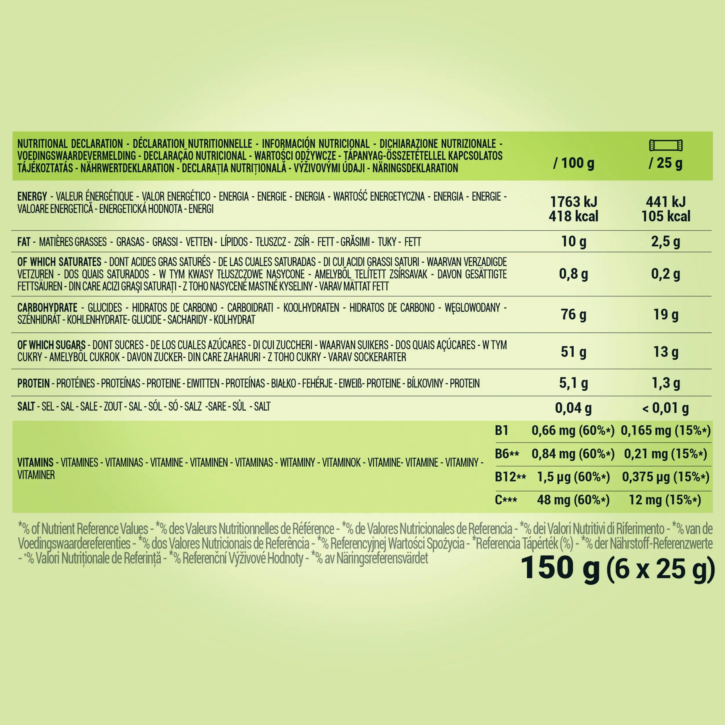Energy nougat Promotion 5x25gr + 1 free 3/3