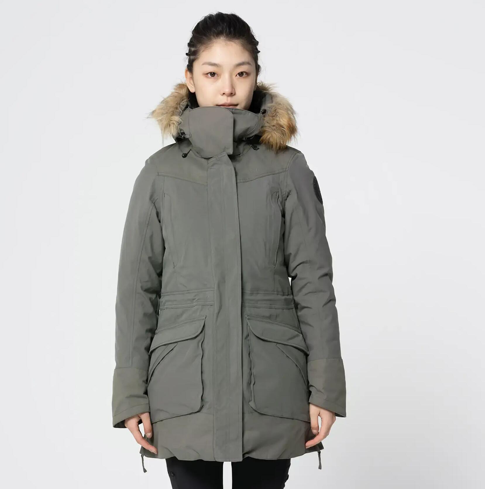 WOMEN’S WINTER WATERPROOF HIKING PARKA - SH500 U-WARM -20°C