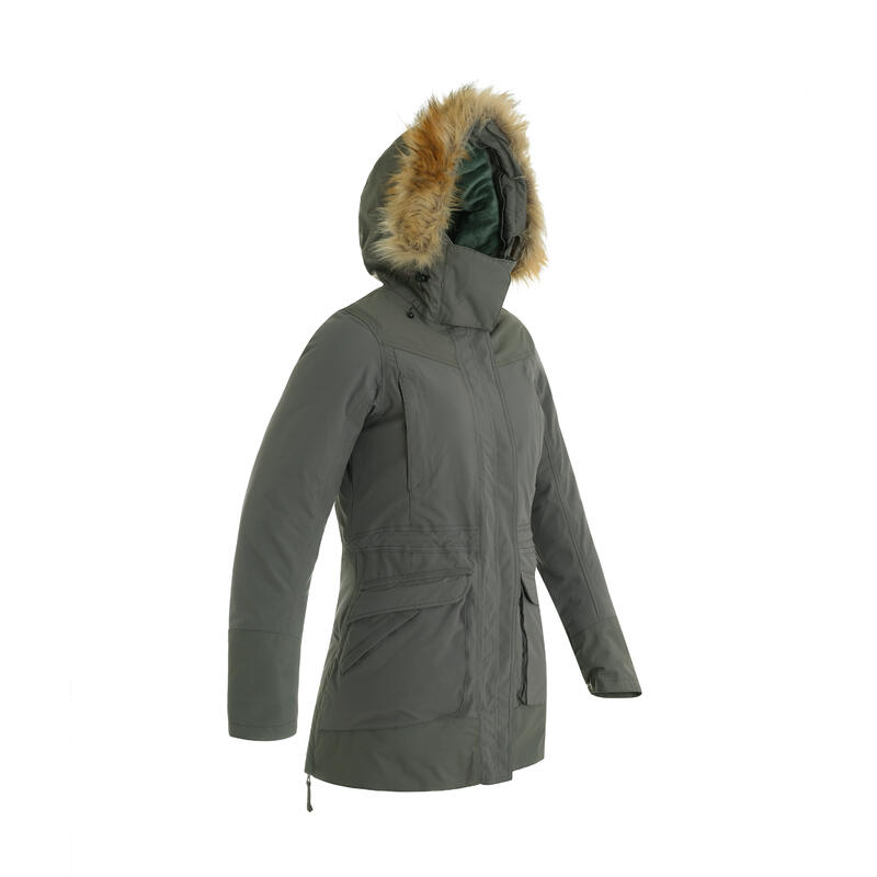 Winterjacke Parka Winterwandern SH500 U-Warm -20 °C wasserdicht Damen 