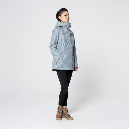 Куртка зимняя водонепроницаемая походная женская SH100 X-WARM -10°C