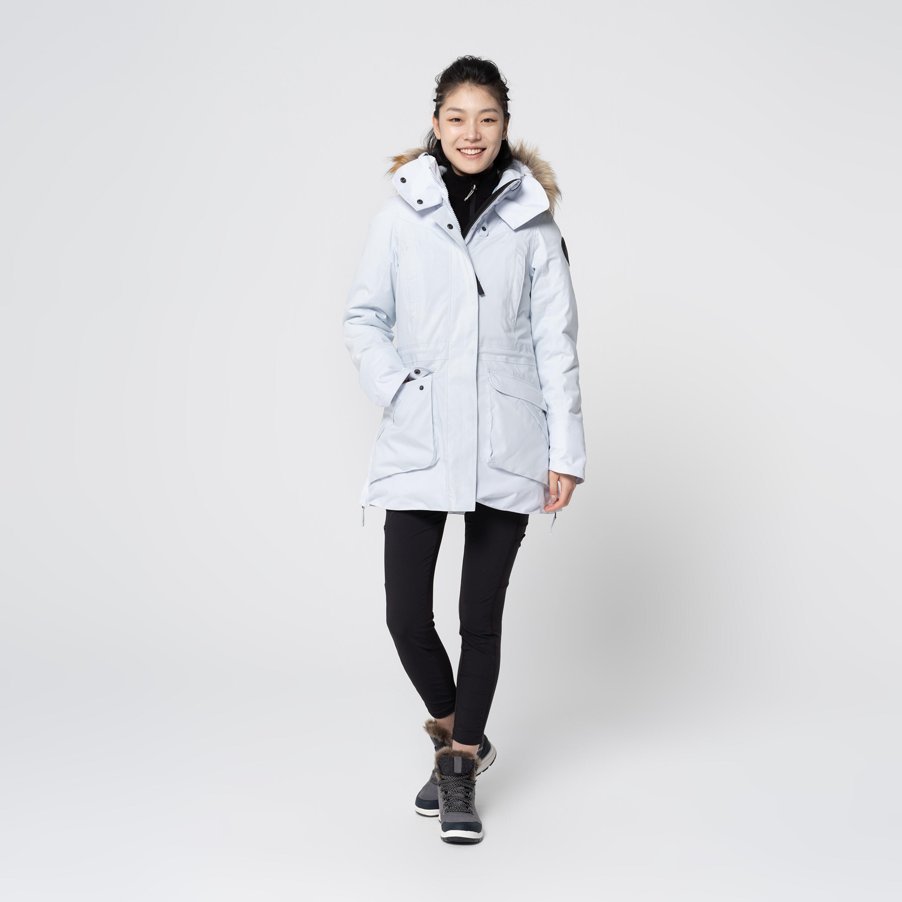 Women's winter waterproof hiking parka - SH900 -20°C