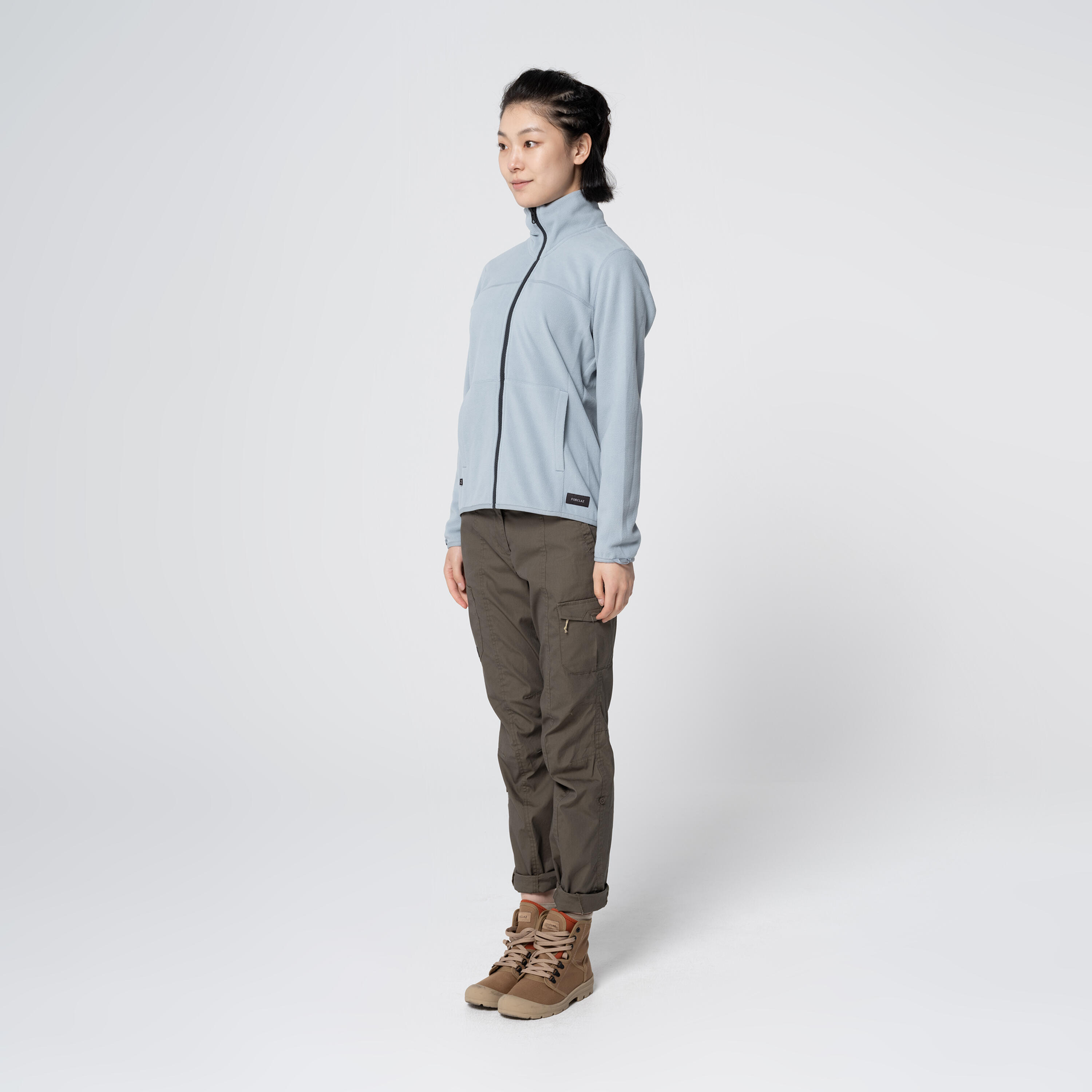 Women's waterproof 3in1 travel trekking jacket - Travel 100  0° - Navy 7/10