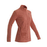 Women's Mountain Walking Fleece Jacket MH120 - Light Brown