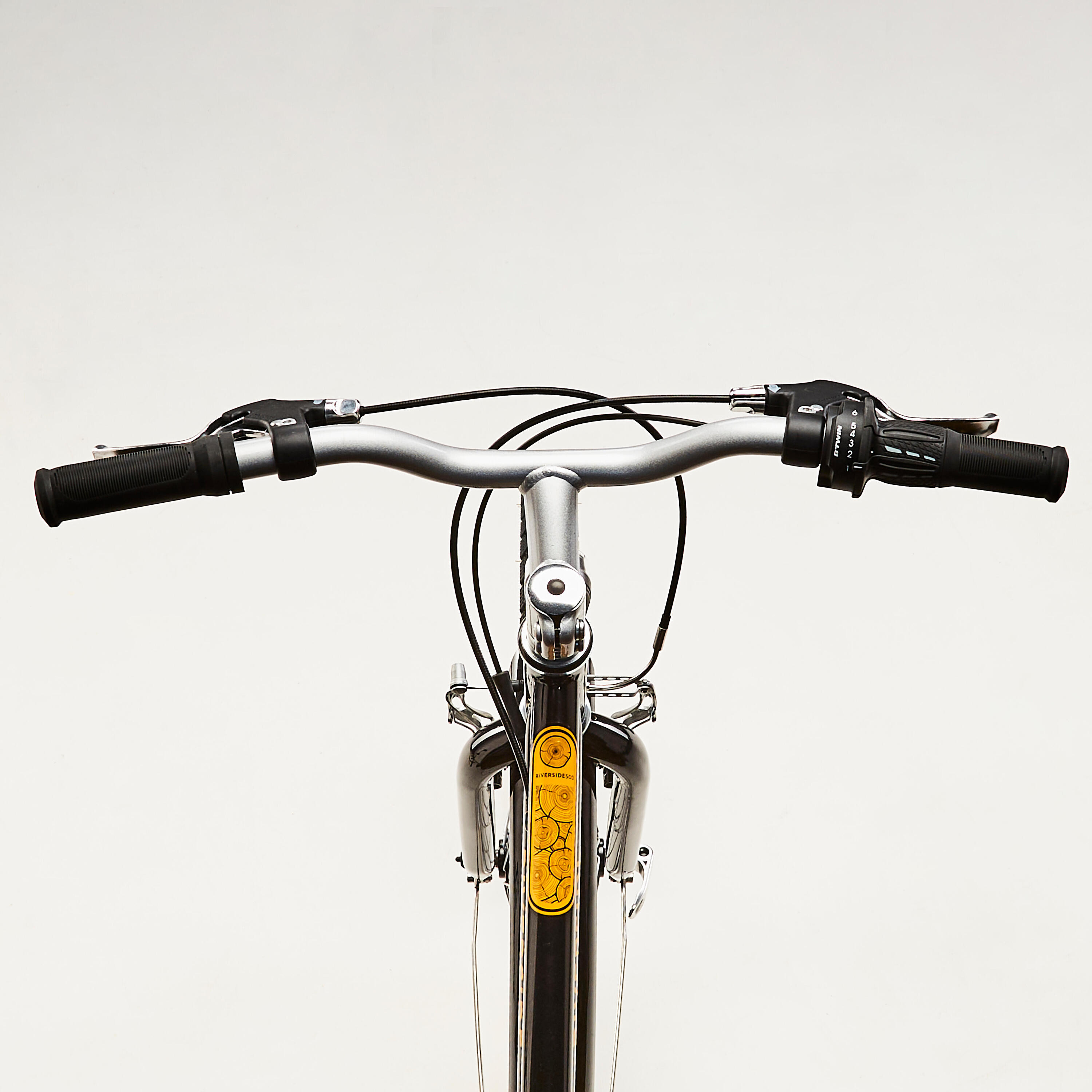 VTC ENFANT RIVERSIDE 500 NOIR JAUNE 24 pouces 9-12 ANS 10/16