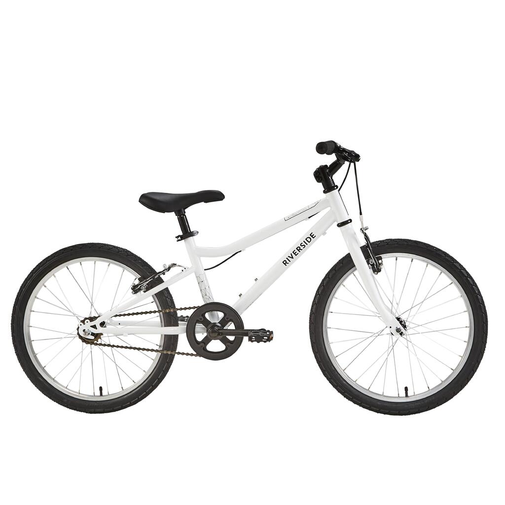 20 inch kids hybrid bike riverside 100 6-9 years - white