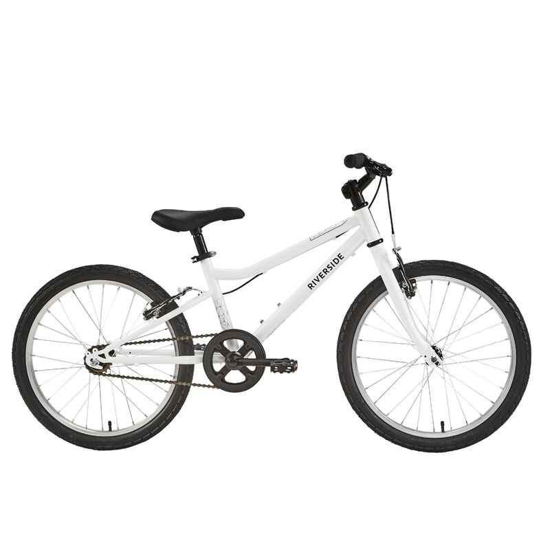 20 inch kids hybrid bike riverside 100 6-9 years - white