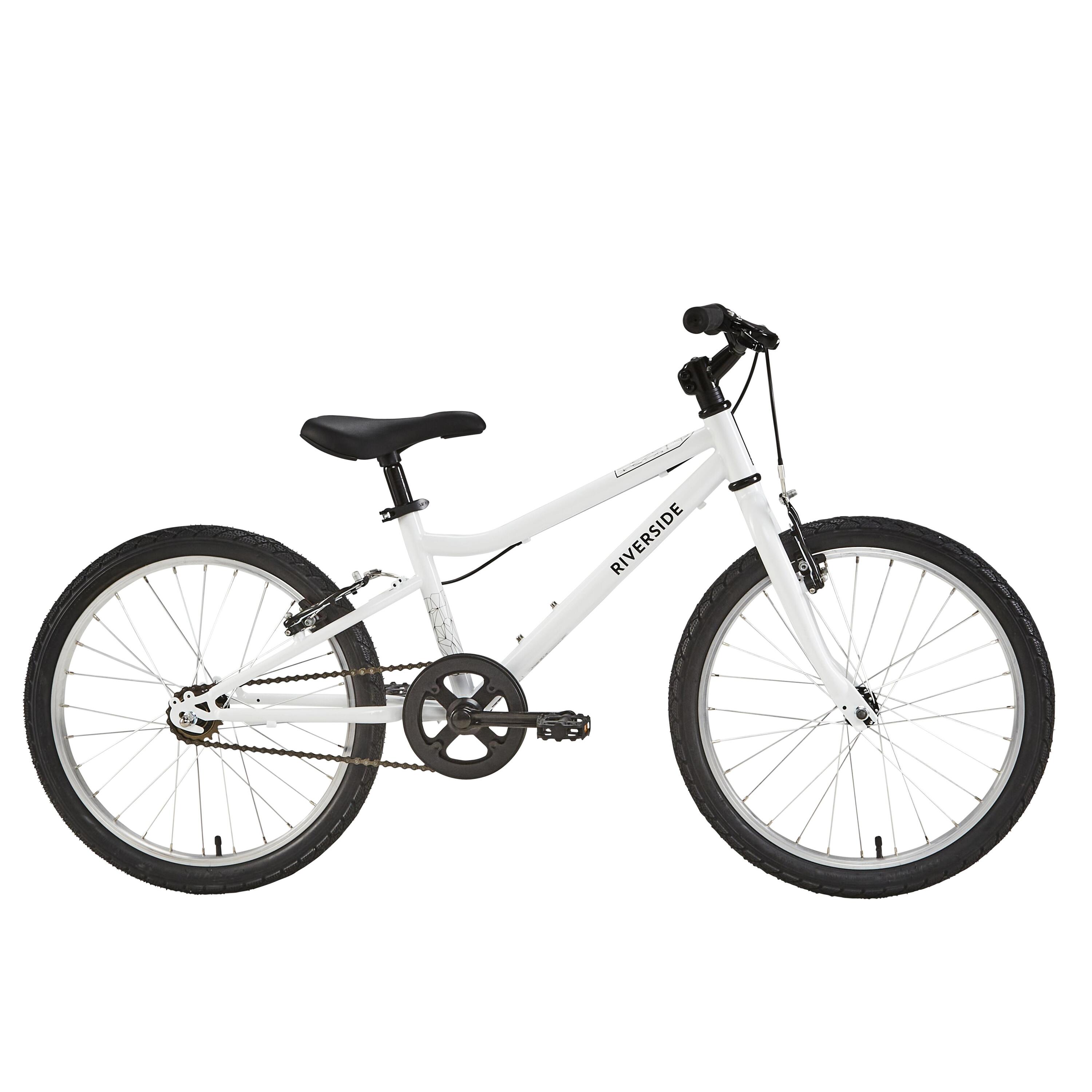 BTWIN Kinderfahrrad Trekkingrad 20 Zoll Riverside 100 weiß