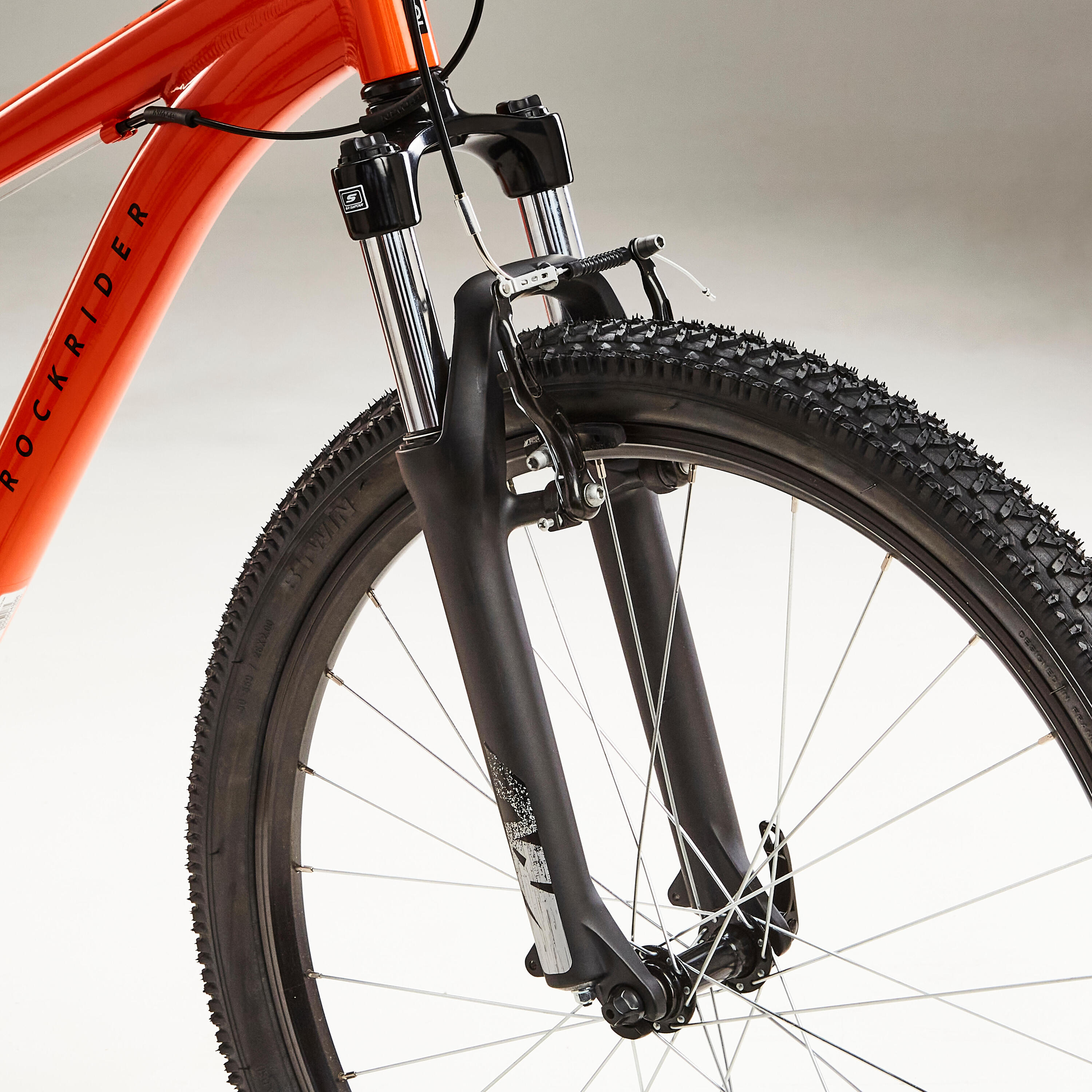 Kids' 26-inch lightweight aluminium mountain bike, orange 6/12