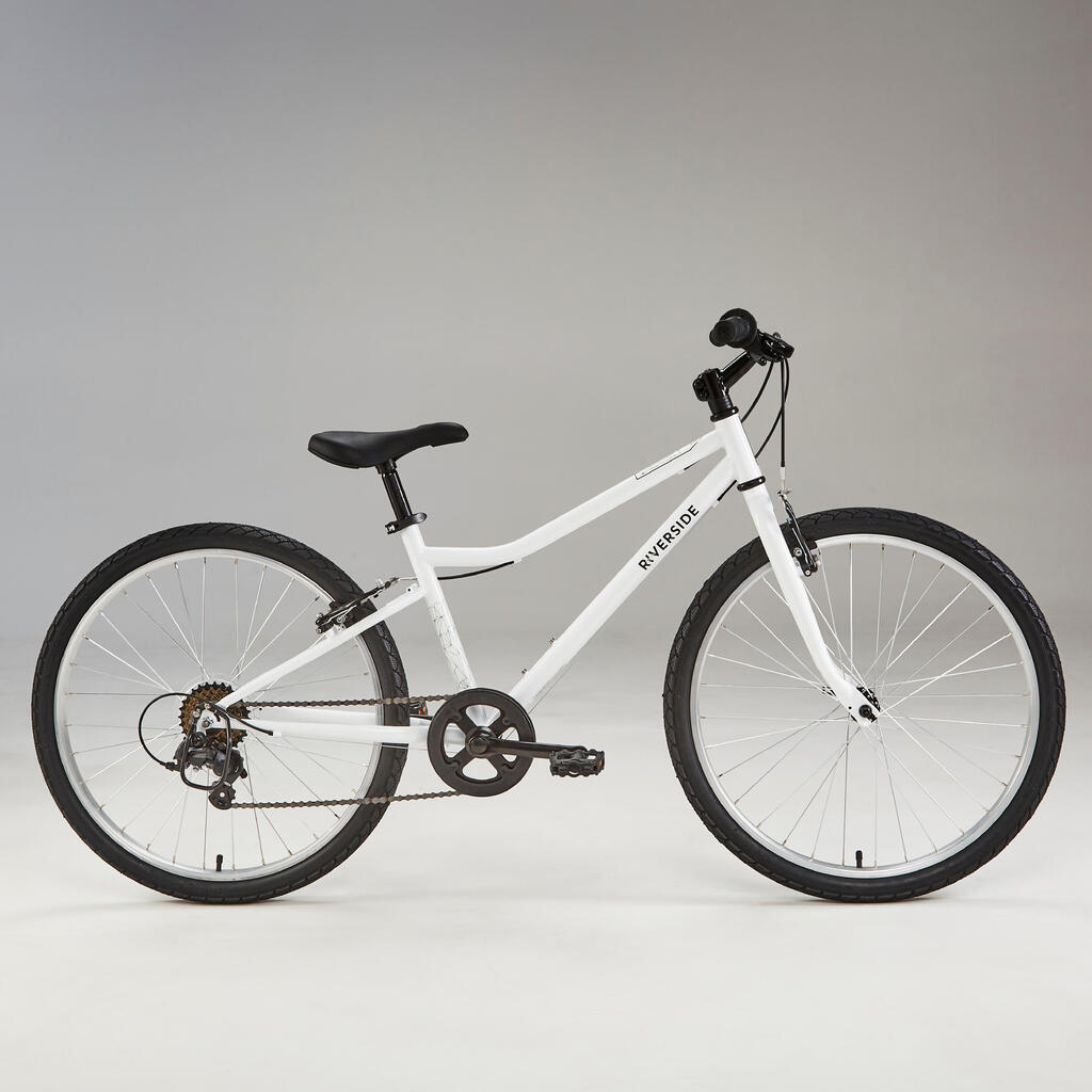 Kids' 9-12 Years 24" Hybrid Bike Riverside 100