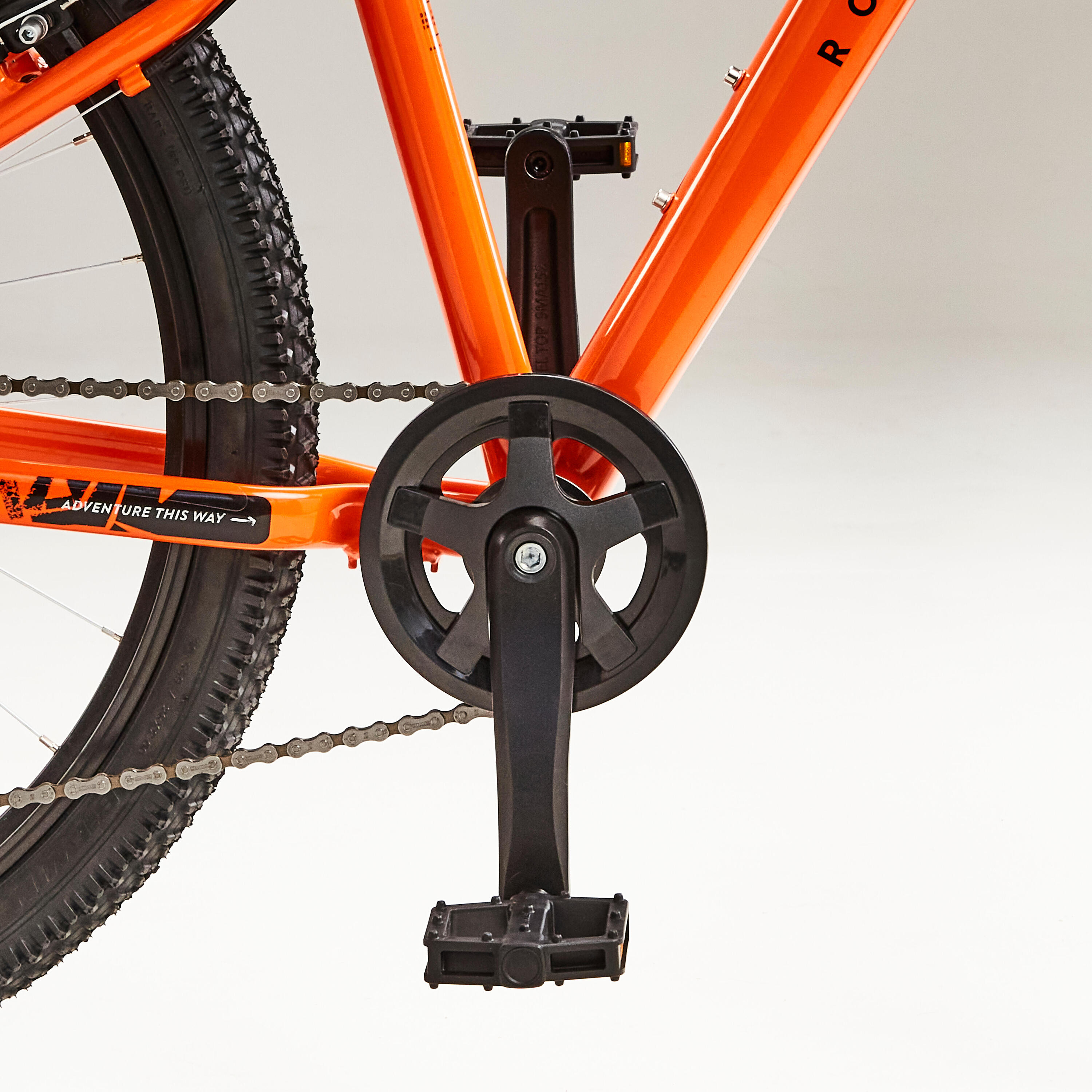 Pack Bicicleta montaña 26 pulgadas aluminio Rockrider ST 500 naranja 9-12 años 7/9