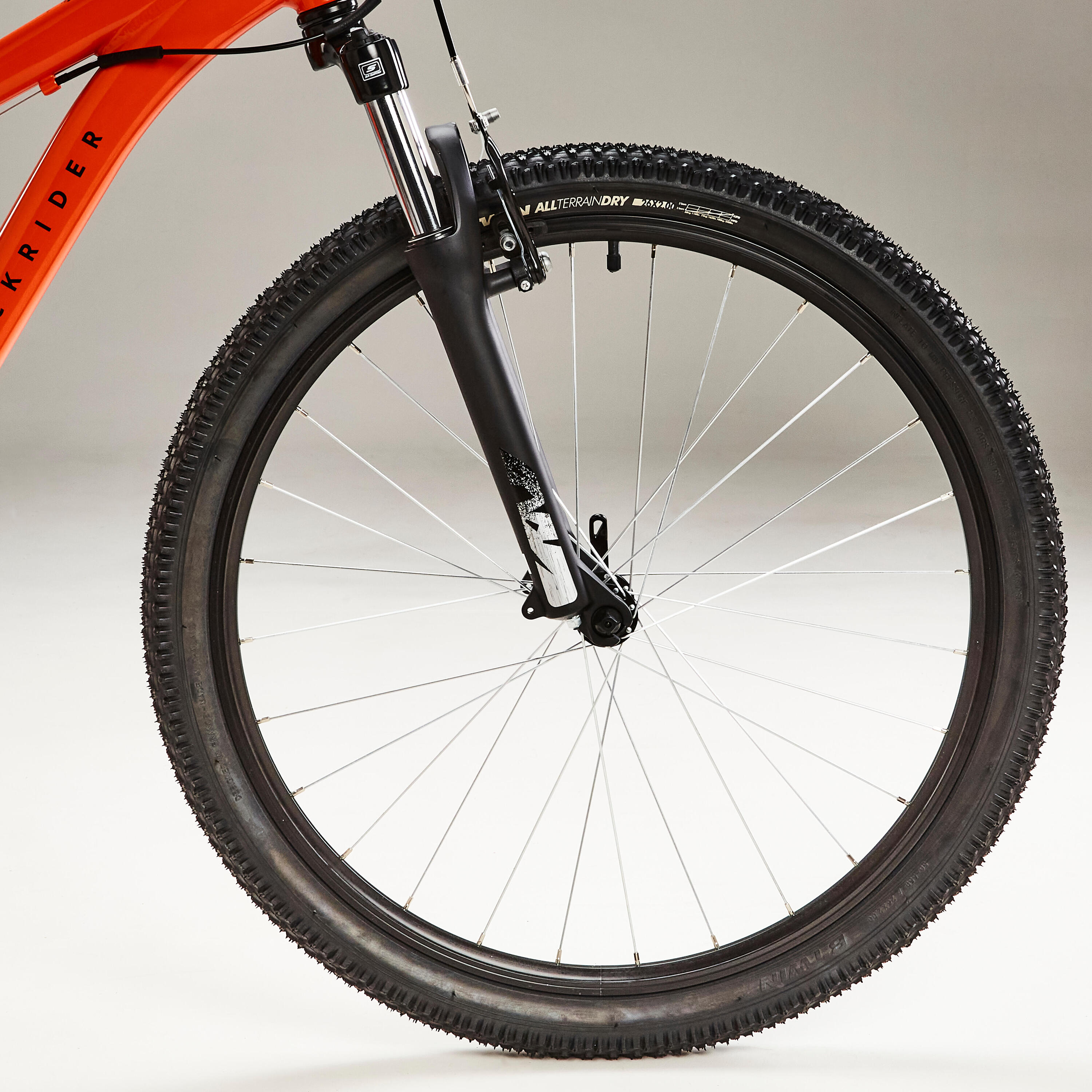 Kids' 26-inch lightweight aluminium mountain bike, orange 5/12