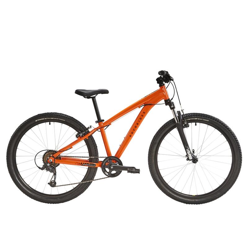 Bicicleta mtb 26 pulgadas Rockrider ST 500 naranja 9-12 años