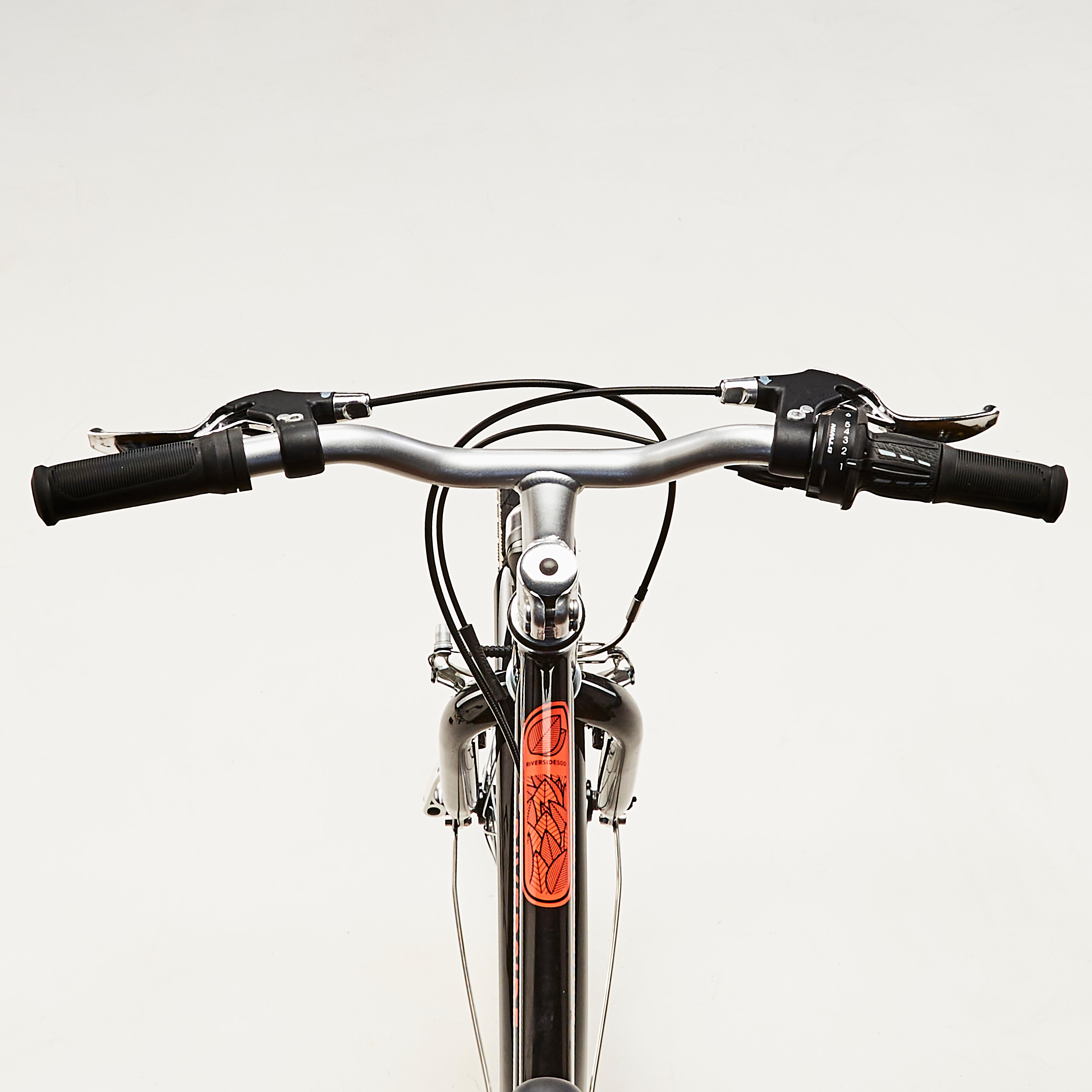Vélo hybride enfant 20'' 6-9 ans - Riverside 500 noir/rouge - BTWIN