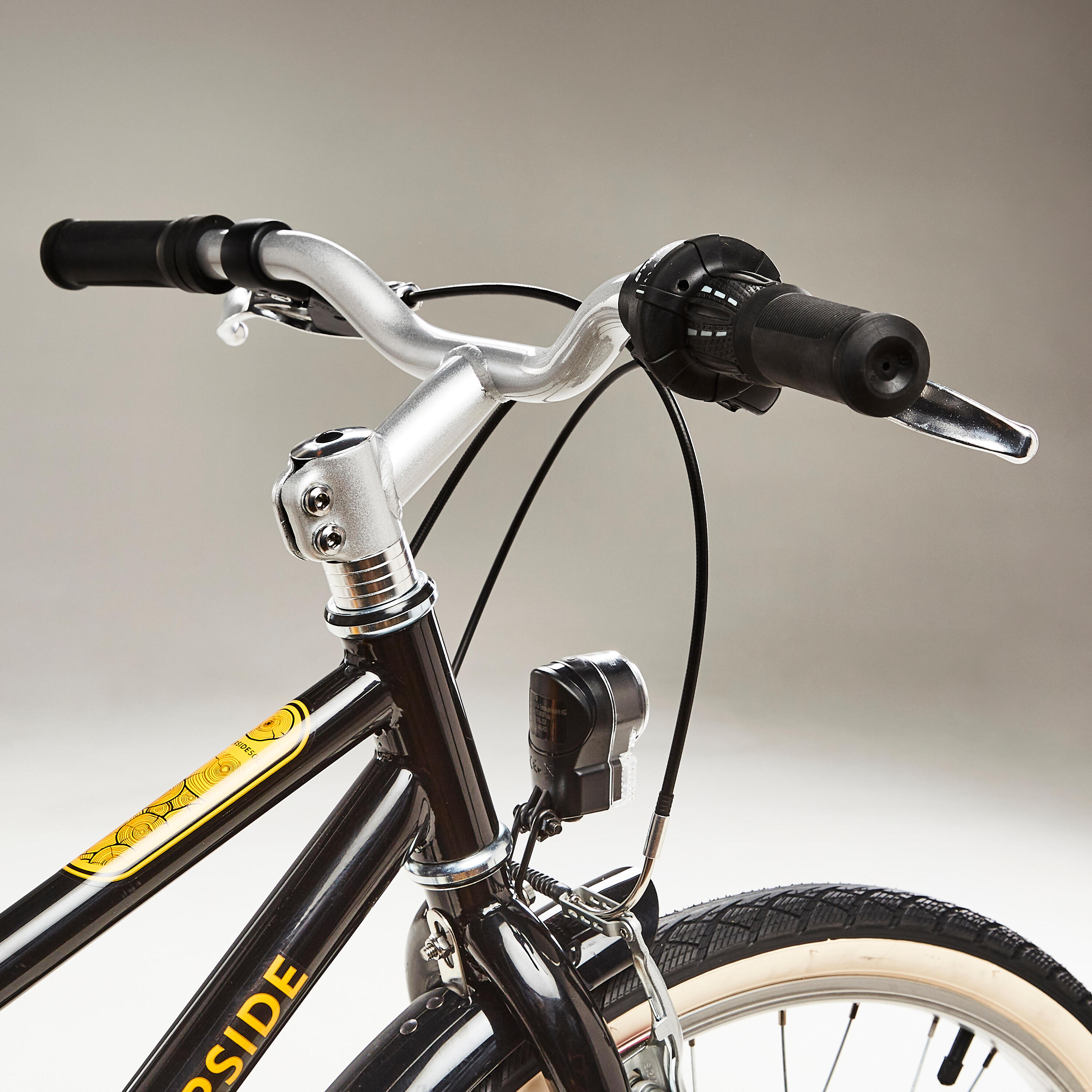 VTC ENFANT RIVERSIDE 500 NOIR JAUNE 24 pouces 9-12 ANS 11/16