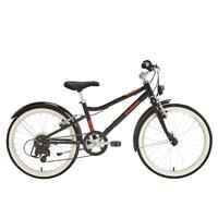 20 inch kids hybrid bike riverside 500 6-9 years - Black/peach