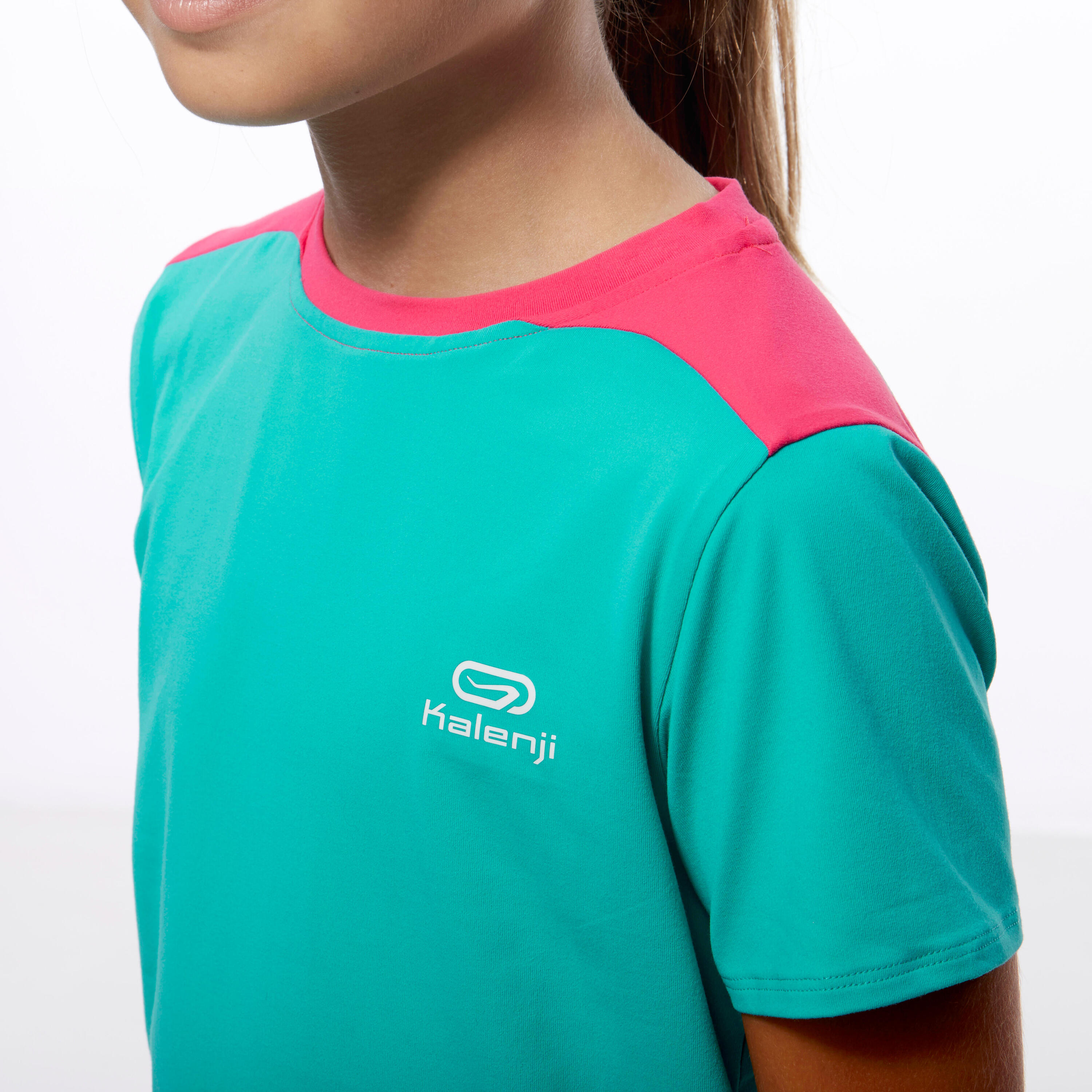 Eliofeel Children's Running TS Green Pink 6/14
