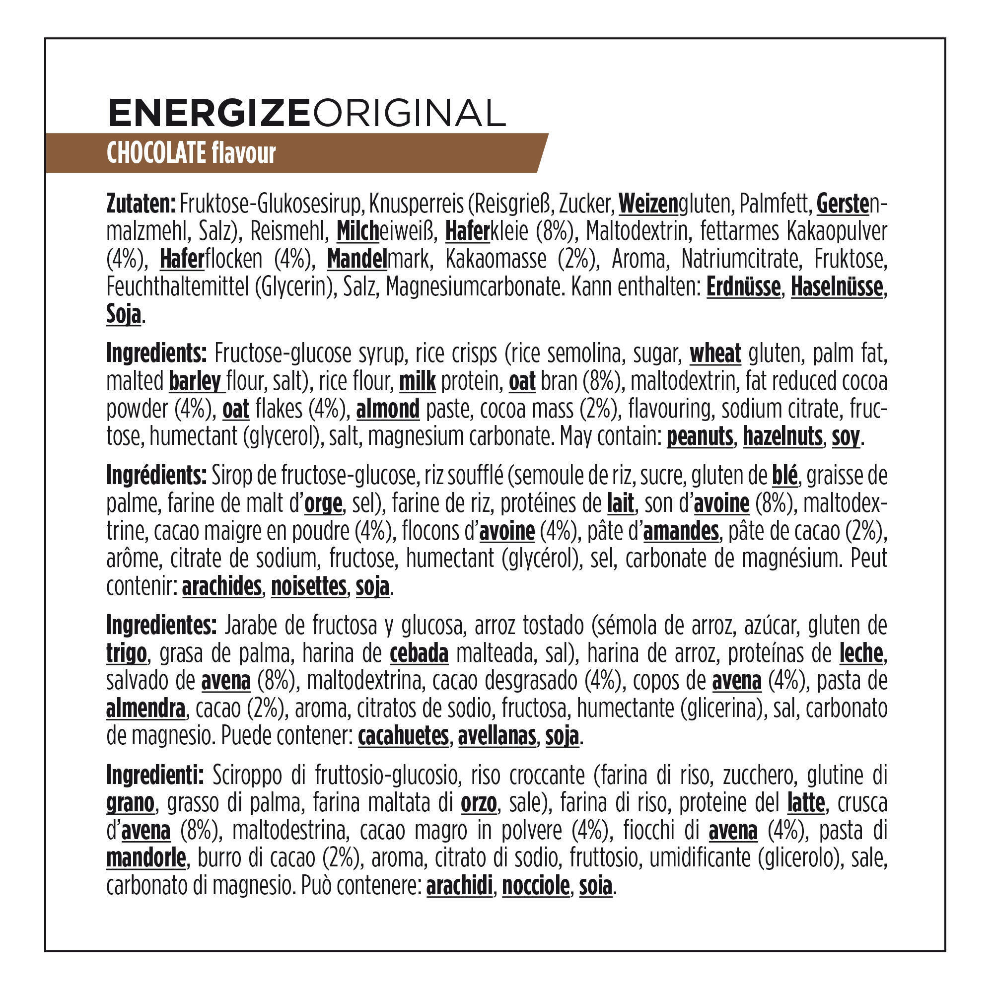 Energiereep Energize C2MAX Powerbar chocolade 55 g 3/7