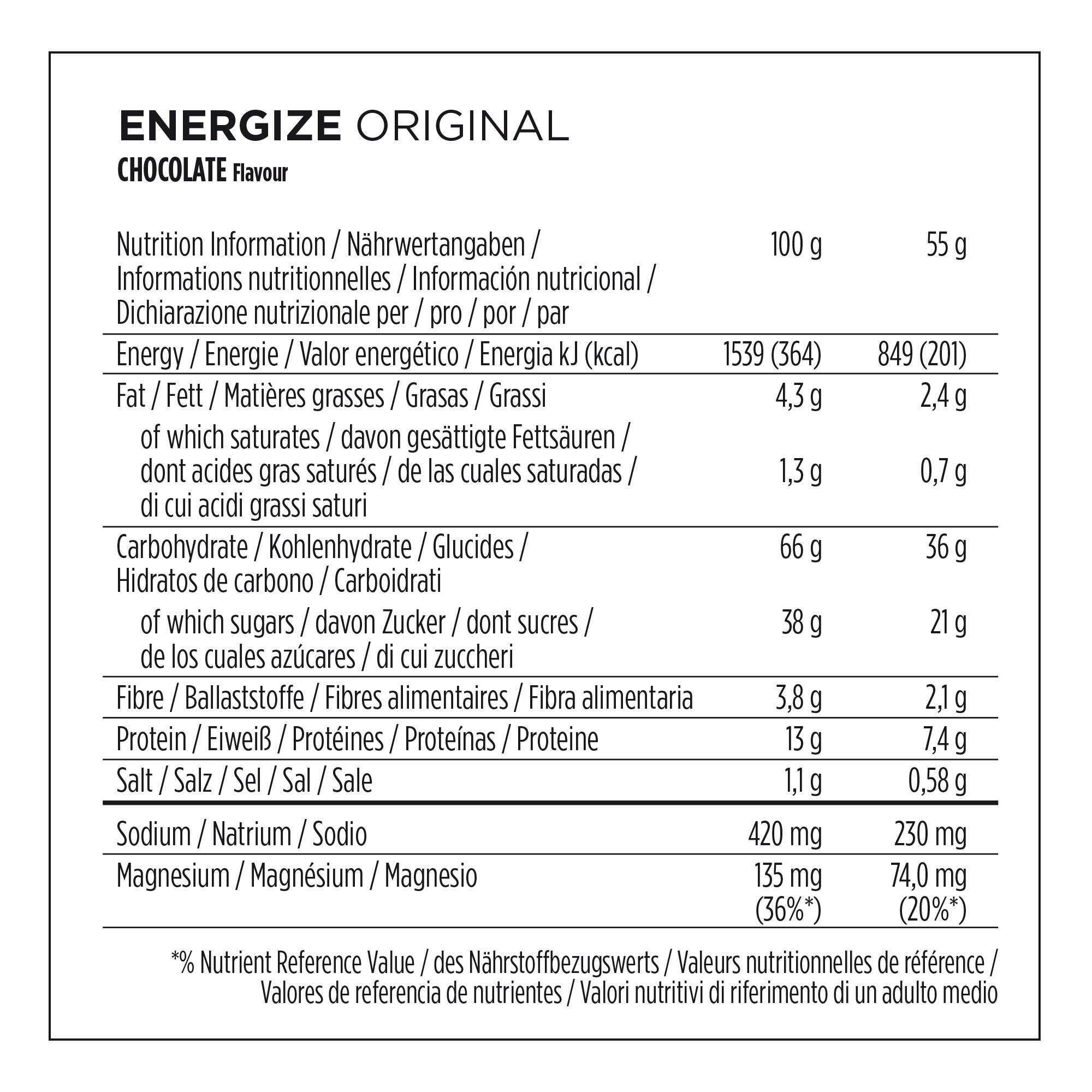 Energiereep Energize C2MAX Powerbar chocolade 55 g 2/7