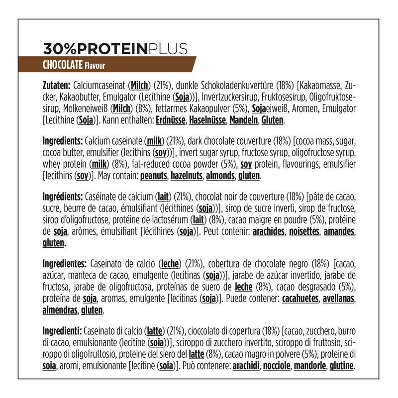 Barretta proteica PROTEIN PLUS cioccolato 3x55g