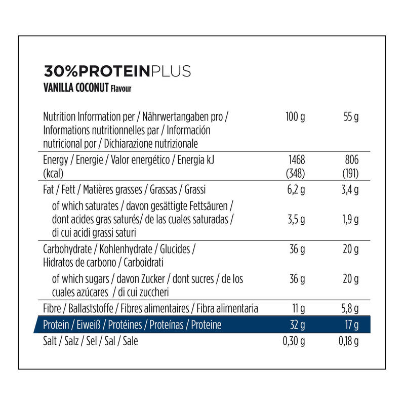 Barre protéinée PROTEIN PLUS 30% vanille noix de coco 55g
