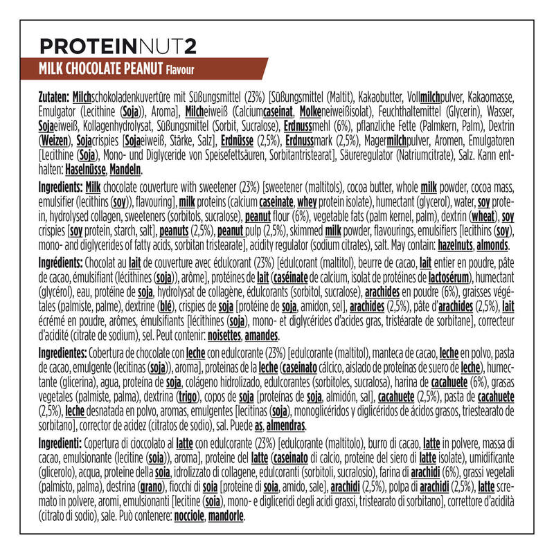 Baton Proteic PACK ProteinNut2 Ciocolată Alune 4x(2x22,5)