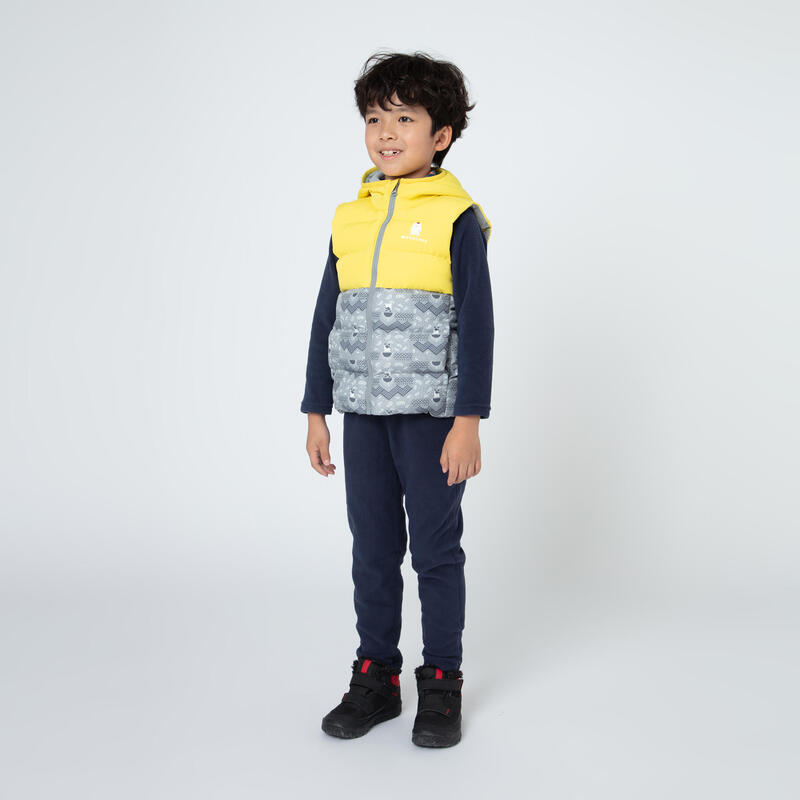 KIDS’ PADDED GILET XWARM YELLOW