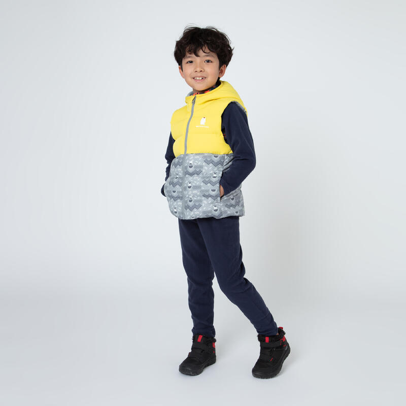 KIDS’ PADDED GILET XWARM YELLOW