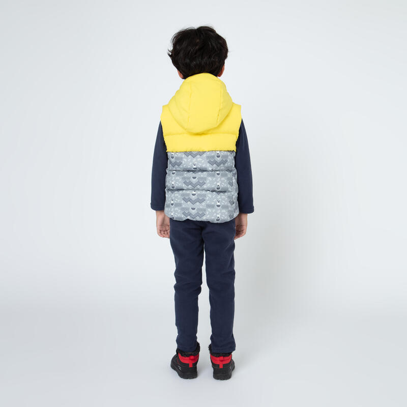 KIDS’ PADDED GILET XWARM YELLOW