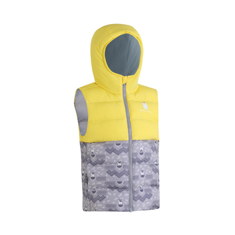 KIDS’ PADDED GILET XWARM YELLOW