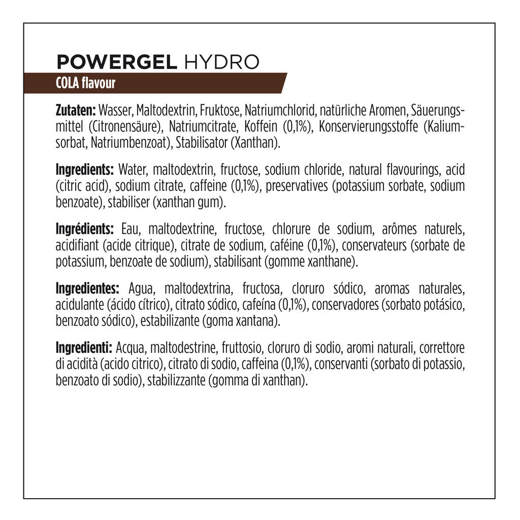 Energiageel Hydrogel 67 ml, koolamaitseline
