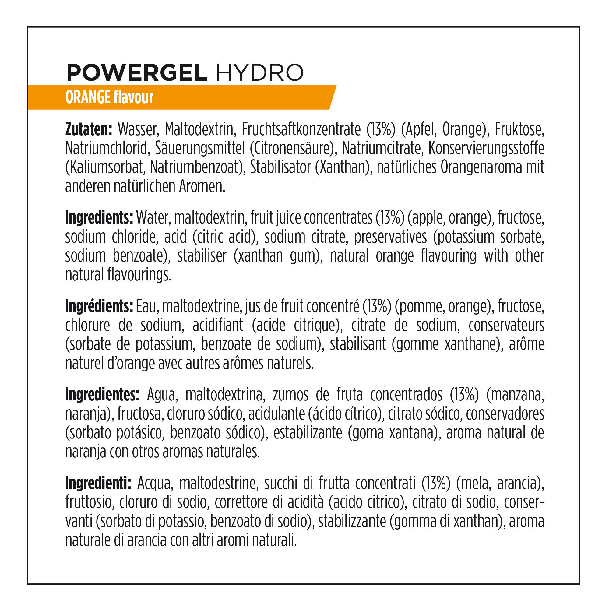 Hydrogel Energy Gel 67 ml - Orange 3/3