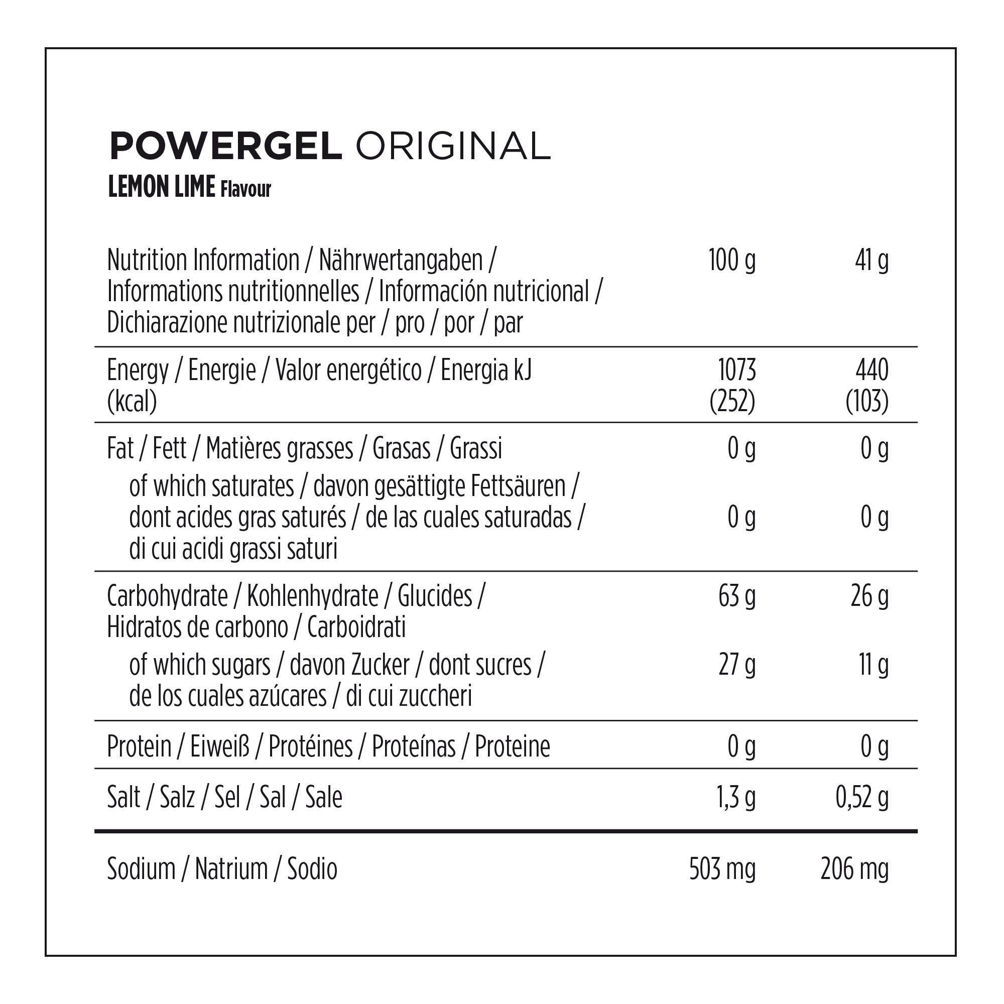 Energetický gel PowerGel Lemonlime 41 g 2/4