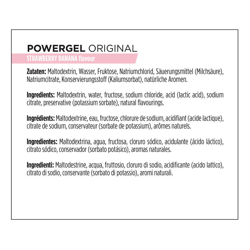 Gel energetico POWERGEL fragola-banana 4x41g