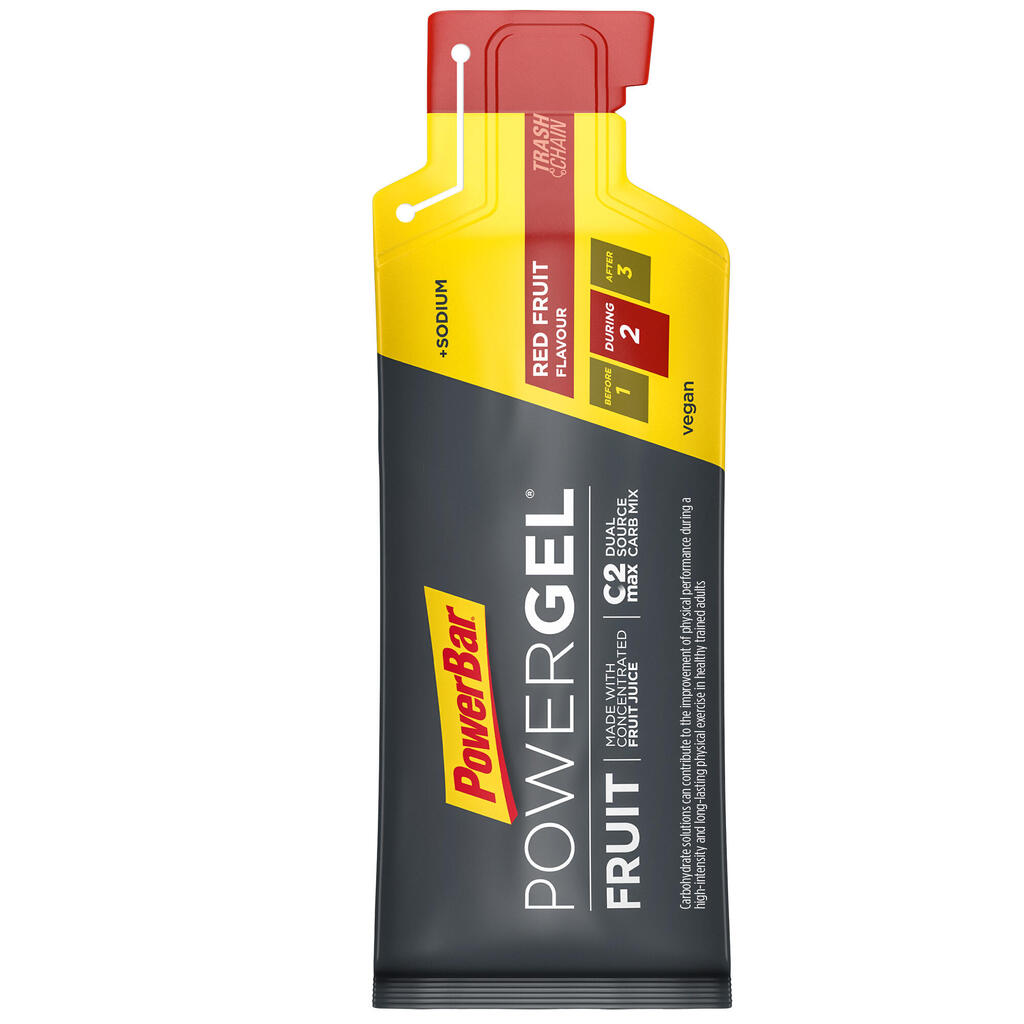 ЕНЕРГИЕН ГЕЛ POWERGEL, 4 БР. X 41 Г, ЧЕРВЕНИ ПЛОДОВЕ