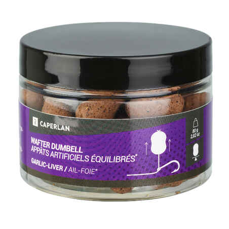 Dumbell wafter Garlic liver for carp fishing