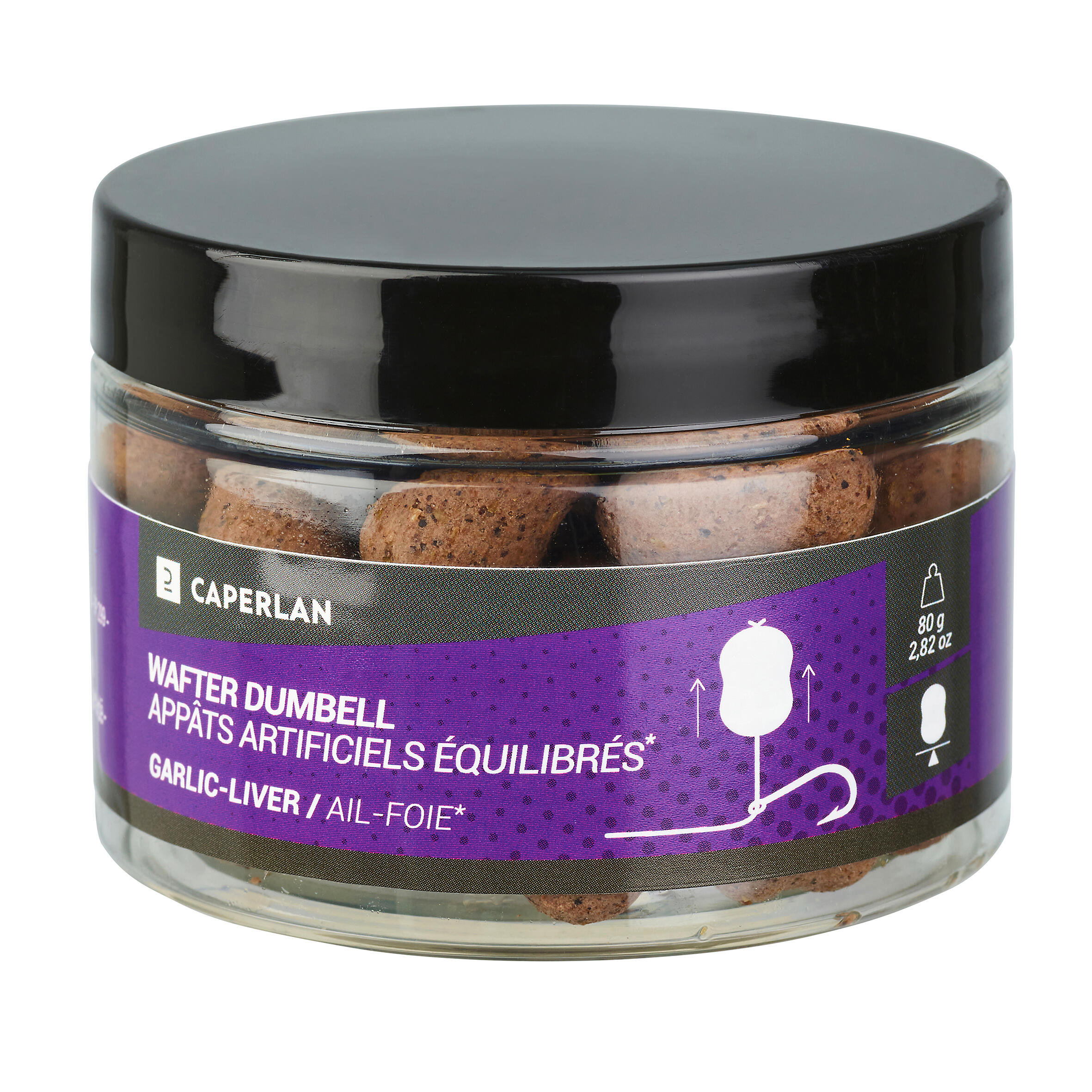 Dumbell wafter Garlic liver for carp fishing 3/3