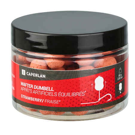 Dumbel wafter Strawberry for carp fishing