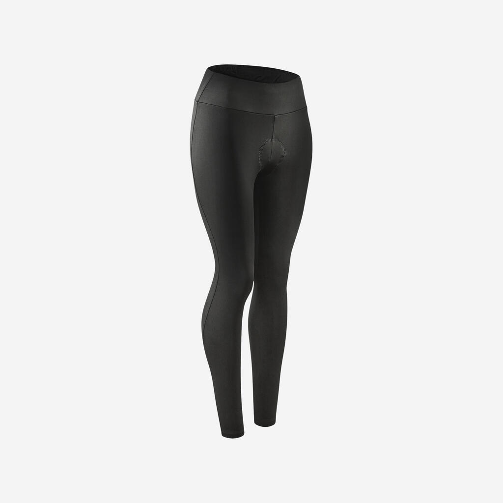 Radhose lang Rennrad 100 Damen schwarz