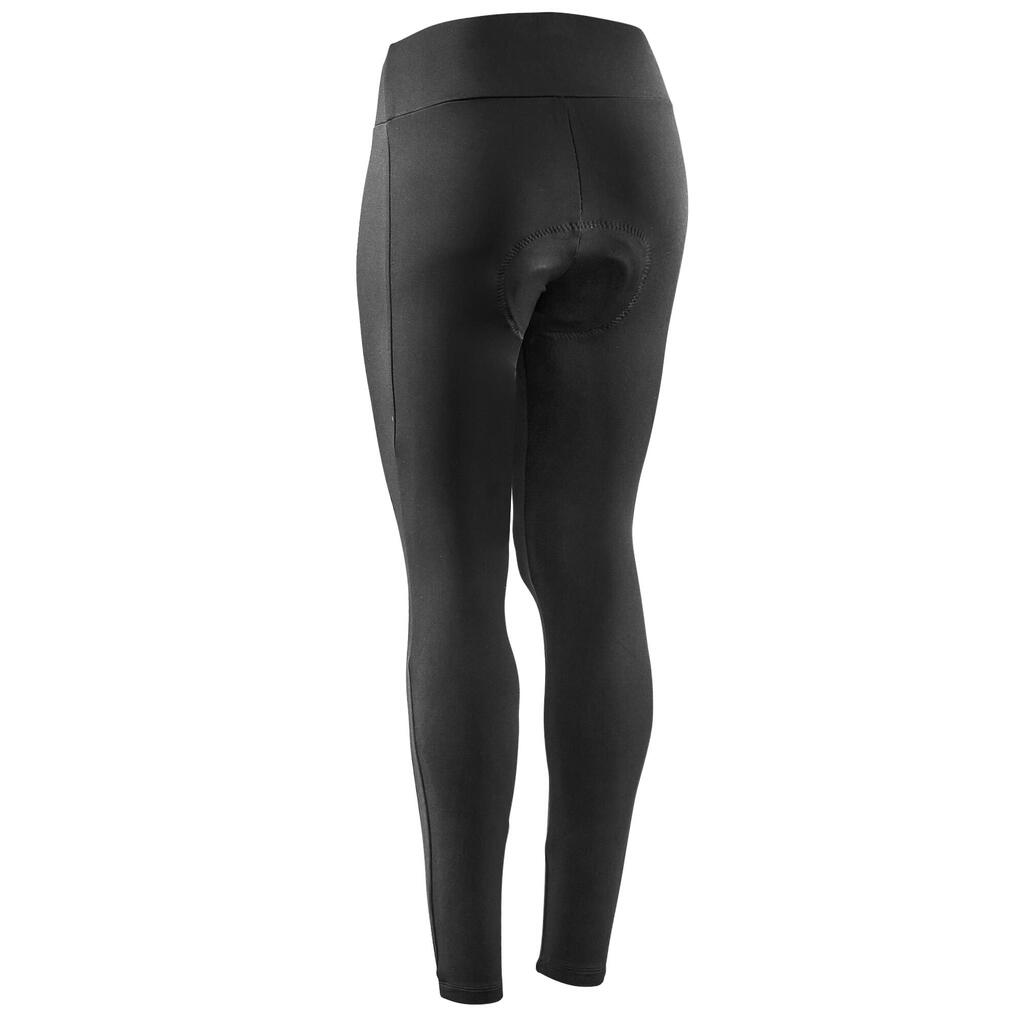 Women's Bibless Bike Touring Tights 100 - Black