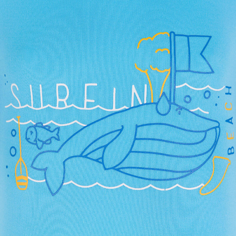 Shorty UV baby WHALE blu