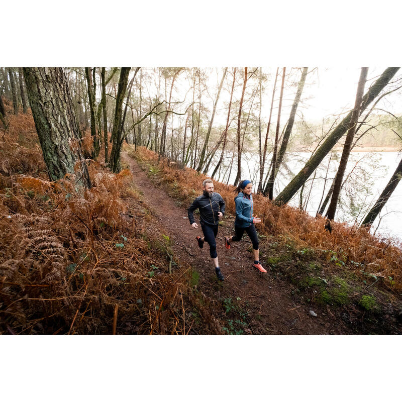 LEGGING DE TRAIL RUNNING 3/4 FEMME EMBOSS NOIR BRONZE