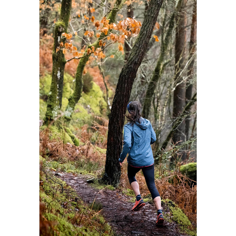 LEGGING DE TRAIL RUNNING 3/4 FEMME EMBOSS NOIR BRONZE