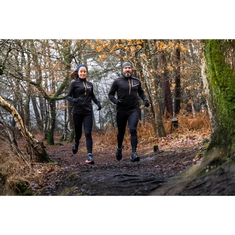 Legging de trail running avec portage Femme - KIPRUN Run 900 Carrying Noir